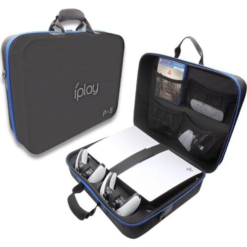 For PlayStation5 Console Host Storage Bag Ps5 Universal Portable Messenger Bag Can Hold Game Handle Multi In One EVA Storage Bag