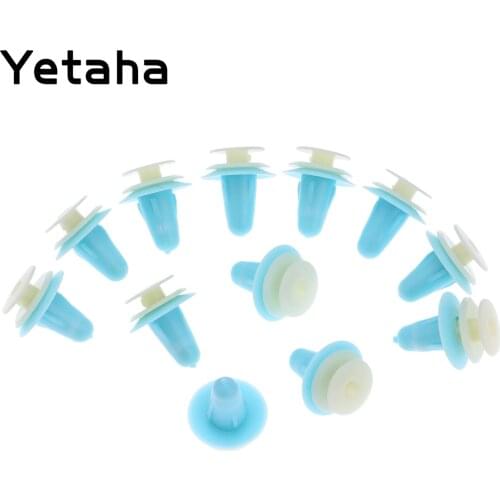 Yetaha 50Pcs Universal Plastic Fasteners Clip 9.2mm Hole Car Door Retainer Clip Trim Panel Rivet For VW Honda Toyota Audi