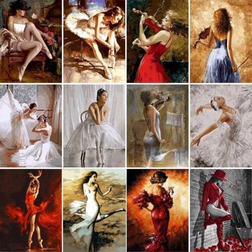 Elegant Ballet Sexy Girl Aesthetics Canvas Painting Wall Art Picture Posters and Prints for Living Room Home Indoor Decoration
