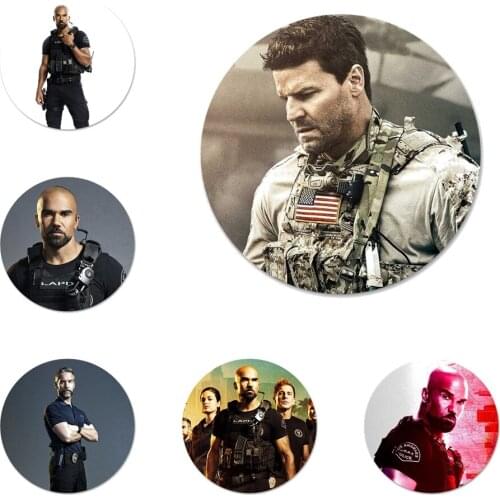 S.W.A.T.Season 1 Icons Pins Badge Decoration Brooches Metal Badges For Clothes Backpack Decoration