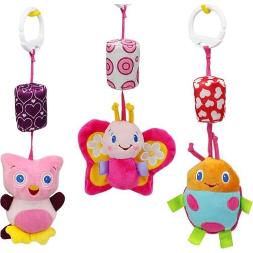 1pcs New Infant Toys Mobile Baby Plush Bed Wind Chimes Rattles Bell Toy Stroller for Newborn B0894