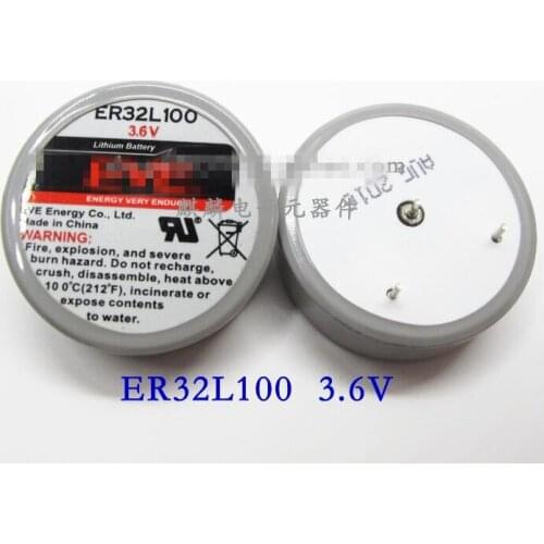 1PCS ER32L100 32L100 3.6V 1700MAH Lithium thionyl chloride button control in lithium batteries DIP3