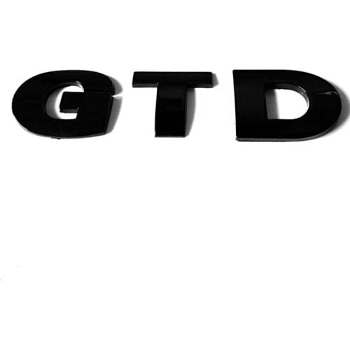 10PCSXABS Plastic GTD Auto Stickers Emblems Badges Logos