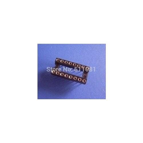 50PCS 16 Pin 2.54mm Pitch DIP IC Sockets Round Pin good quality 16pins