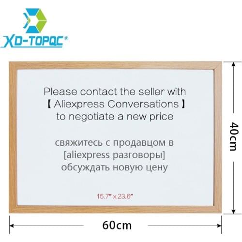 XINDI 40*60cm Whiteboard 10 Colors MDF Frame Magnetic Drawing White Board Message Dry Erase Free Accessories Factory Outlet WB25
