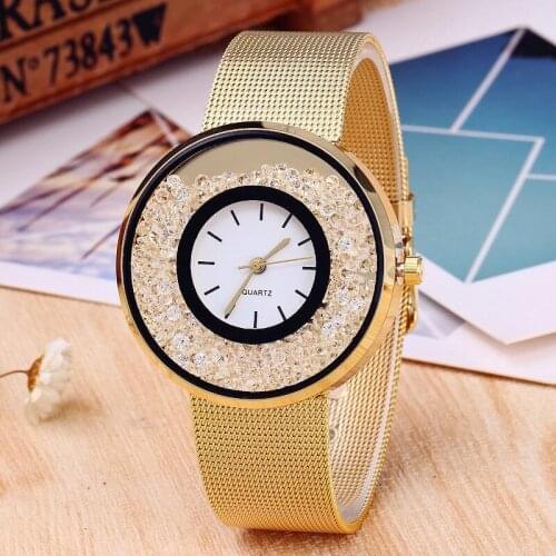 New Women Watches Romantic Wrist Watch Stainless Steel Rhinestone Designer Top Brand Ladies Clock Gifts For Women Zegarek Damski