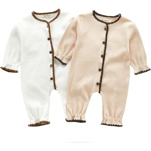 0-3Yrs Newborn Baby Boy Rompers Spring Autumn Baby Girl Romper Babys Lovely Beautiful Knitting One-piece Hardcover Boys Girls