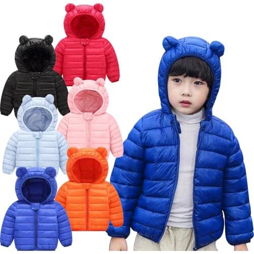 Kids Hooded Down Jacket Toddler Kids Baby Grils Boys Hooded Outdoor Jacket Thick Warm Windproof Coats детская верхняя одежда