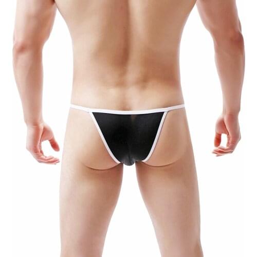 Mens Underwear Low Waist Thong Hips Underwear Men Leopard Camouflage tangas para hombre men sexy under wear mens lingerie