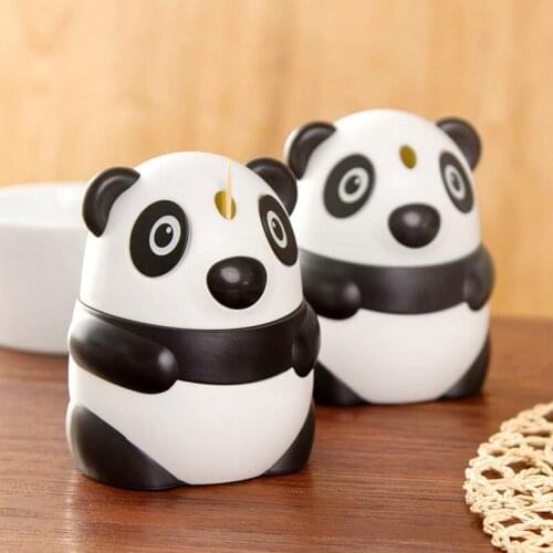 Home Automatic Toothpicks holder cute table Toothpick Tube Portable Cute Cartoon panda Toothpick Box Automatic Toothpick Holder