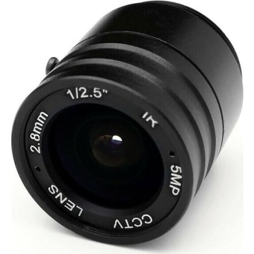 HD 2.8mm 5MP CCTV Lens Manual Focal CS mount IR 130degree for Security IP Camera