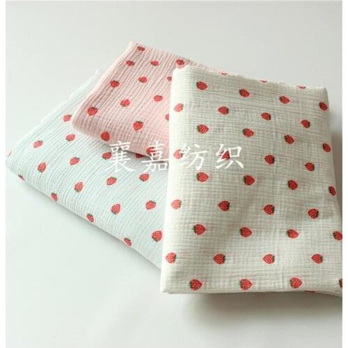 Cotton Tweed Bubble Yarn Infant Double Gauze Pajamas Home Clothing Fabric