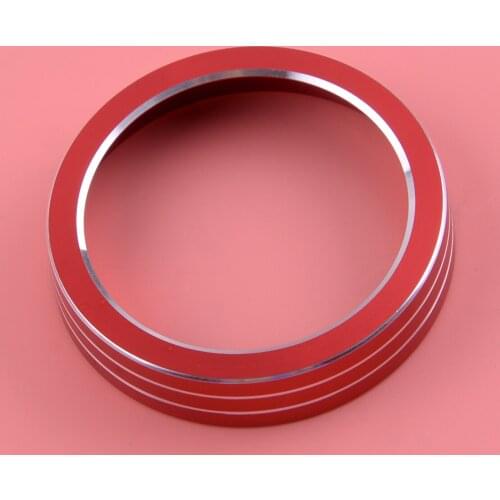 Interior Console Red Aluminium Alloy Gear Shift Knob Decor Ring Cover Fit for Ford Mondeo Fusion 2017 2018 2019 2020