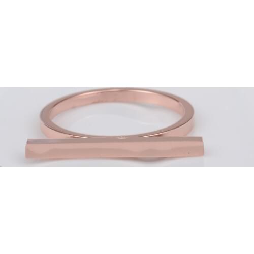 Ping gold color rectangular rings for women accessories, fashion stainless steel ring woman finger jewelry friends gift