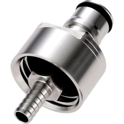 1Pc Stainless Steel Beer Brewing Carbonation Cap with 5/16" Barb Ball Lock Disconnect Set for Brewed Beer Soft Drink PET Bottles