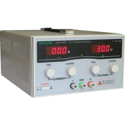 KPS-1540D High precision Adjustable LED Dual Display Switching DC power supply 220V EU 15V/40A