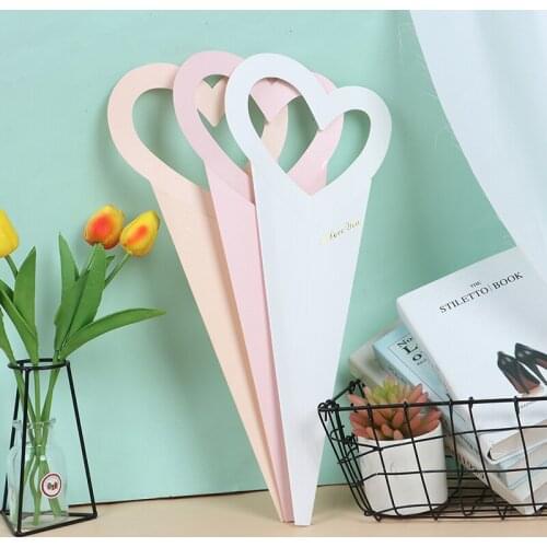 Kraft Paper Flower Bag Pink Flower Shop Packing Gift Flower Box Creative Packing Box Handmade Decoration Room 18 * 46.5cm