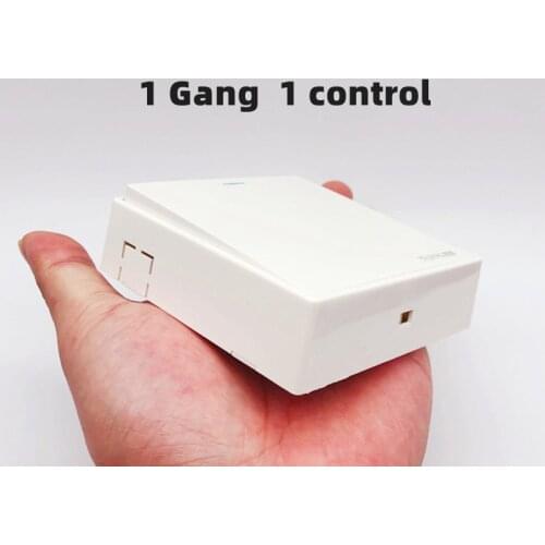 1ps 86x86mm bridge plate ship type wall switch 1/2/ 3/4 gang 10A 250v White 86 surface mounted power switch button panel home