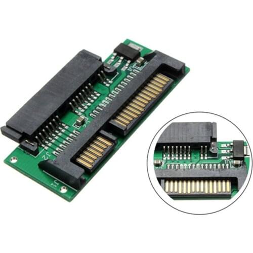 New 1.8 Inch Micro SATA HDD SSD 3.3V to 2.5 Inch 22PIN SATA 5V Adapter