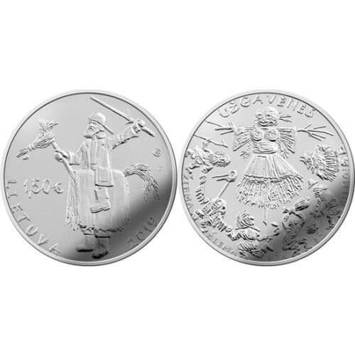 Lithuania 2019 Folk Carnival 1.5 Euro Commemorative Coin Genuine Euro Collection Real Original Coins