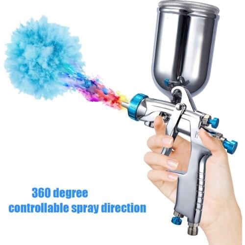 Professional Stainless Steel DIY Air Spray Machine with Gravity Feed Container Hand Manual Spraying Painting Tool