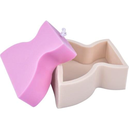 Simple Art Design Geometric Pattern Candle Mold Triangle Sector Arch Hourglass Shape DIY Soap Candle Making Candle Mould