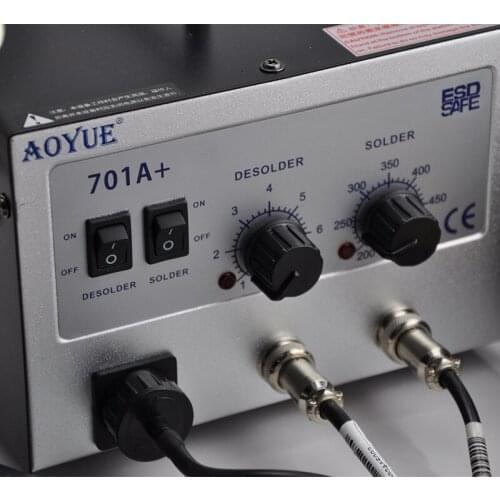 BGA Desoldering Station 110V/220V ESD Repairing System Solder Sucker + Soldering Station AOYUEI701A