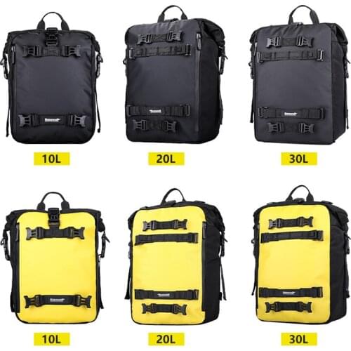 Motocross Rear Seat Bag 10L 20L 30L Luggage Pack Multi-Function 4IN1 Motorcycle Bumper Modification Bale Outdoor Riding Backpack