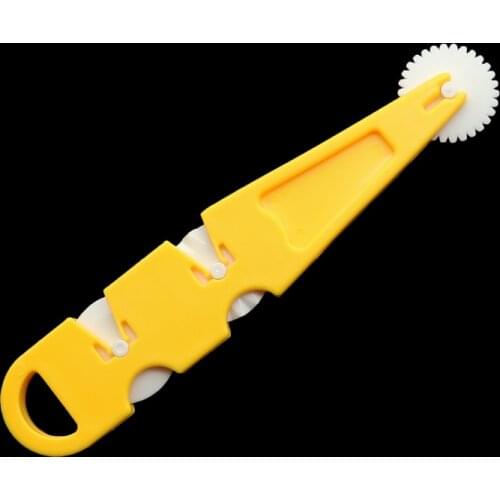 Topnew Sugar Craft Fondue Wedding Cake Decoration Cutting Wheel Embossing Machine Kitchen Baking Tools Three Blades