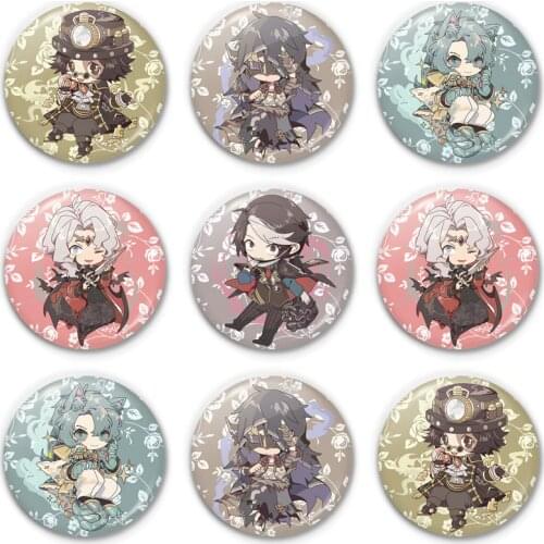 Women Brooch Ladies Game Badges Enamel Pins Initial Fashion Cartoon Couples Elegant Metal Broches Identity V Norton Campbell