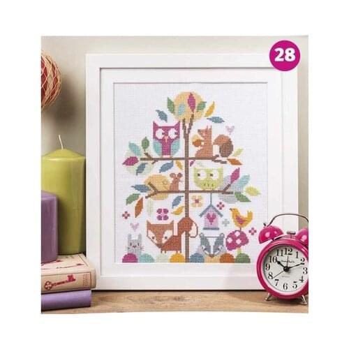 ZZ Birds and Peach Blossoms and Birds Counted Cross Stitch Kit Cross stitch RS cotton with cross stitch Colorful Animal Trees