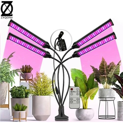 1/2/3/4 Fitolampy Led Grow Lamp WithWireless Timing Dimming Shelf Phyto Lamp 660NM+460NM For Indoor Hydroponic Seedlings Flower