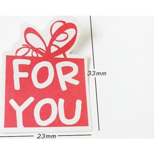 120PCS Pink seal sticker 'for you' Gift packing label for Handmade Products multifunction stickers