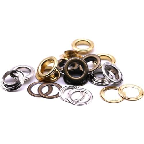 20sets/pack(Outer diameter)28mm (internal)17mm (high)7mm white grommet eyelets silver