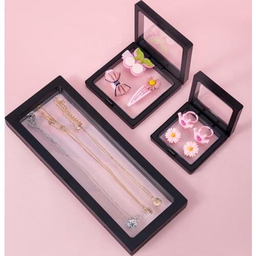3D Floating Display Case Stands Holder Suspension Storage for Pendant Necklace Bracelet Ring Coin Jewelry Pin
