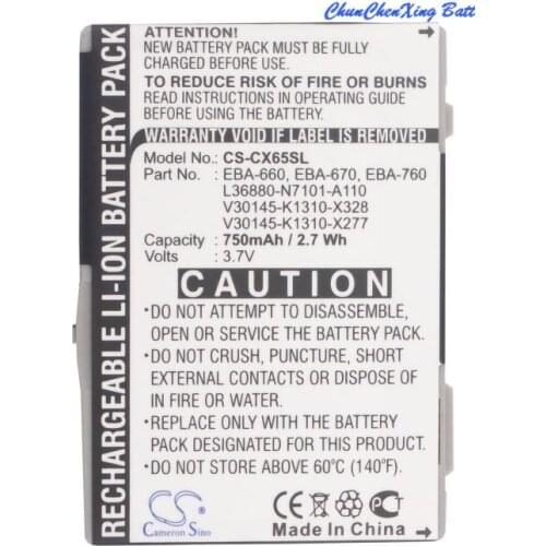 Cameron Sino 750mAh Battery for Siemens CXI70,CXT65,CXT70,CXV65,CXV70,M65,M75,M8,S65,S65V,S66,S75,SK65,SP65,For BenQ-Siemens M81