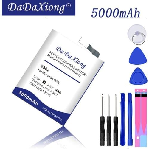 Original Da Da Xiong 5000mAh Micromax Q392 Battery for micromax Q392 Cell Phone Battery