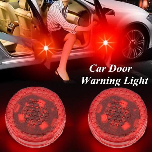 Car Lights Universal LED Door Safety Signal Wireless Night Lamps Stallation Flashing Magnetic Waterproof Anti-Collision Parts
