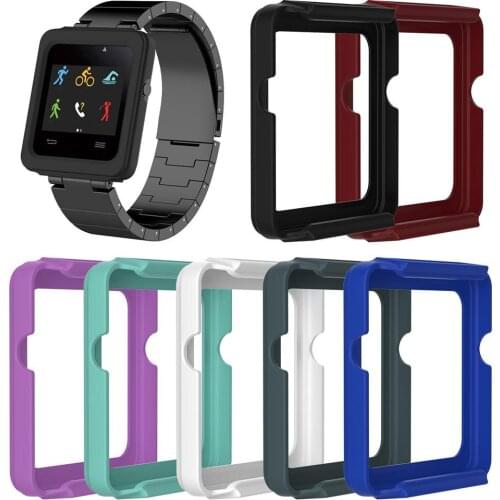 Watch Case Cover Genuine Silicone Protective Shell watch parts for Garmin vivoactive Sport Smart Watch box case accessories