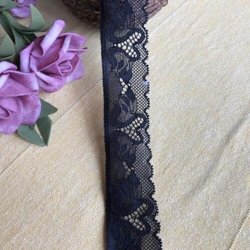 Elastic lace 3cm S2548 fabric black lace trimming diy crafts material gift wrapping lace rib