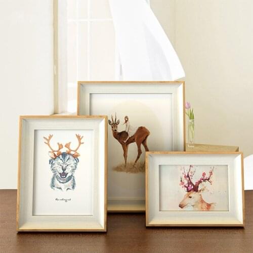 Nordic Style Photo Frame on Desktop 6/7/8/10 Inch Picture Frame Home Decor Family Baby Photos Album Marcos Para Fotos Moldur 5