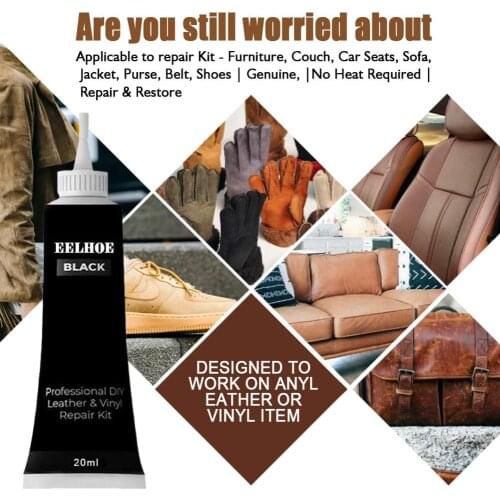 Leather Repair Gel Cream Non-toxic 20ML Liquid Skin Car Cleaner For Leather Car Interior Seat Bag Sofa Shoes Gloves-disposable