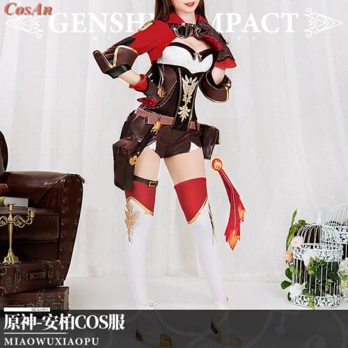 Hot Game Genshin Impact Amber Cosplay Costume The High Quality Fashion Lovely Jumpsuits Uniform Party Role Play Clothing S-L