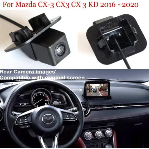 For Mazda CX-3 CX3 CX 3 KD 2016~2020 28 Pins Adapter cable RCA Original Screen Compatible With 6V HD CCD Rear View Camera