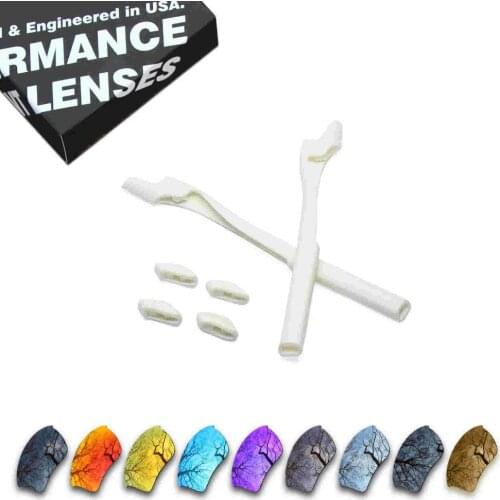 ToughAsNails Resist Seawater Corrosion Polarized Replacement Lenses&White Rubber Kit for Oakley Half Jacket 2.0 XL Sunglasses