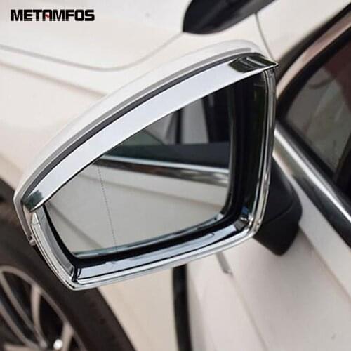 For Volkswagen Tiguan 2017 2018 2019 2020 Chrome Side Rearview Mirror Visor Sun Shade Rain Guard Shield Accessories Car Styling