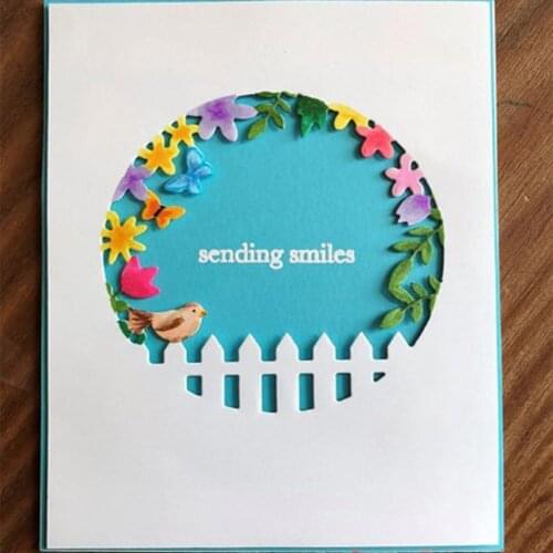 Round Metal Cutting Dies 3D DIY Scrapbooking Carbon Embossing Craft Die Photo Invitation Cards Decoration