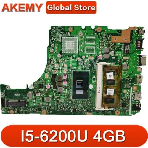 X302UA_UJ Laptop motherboard for ASUS X302UA X302UJ X302UV original mainboard Onboard 4GB-RAM I5-6200U GM