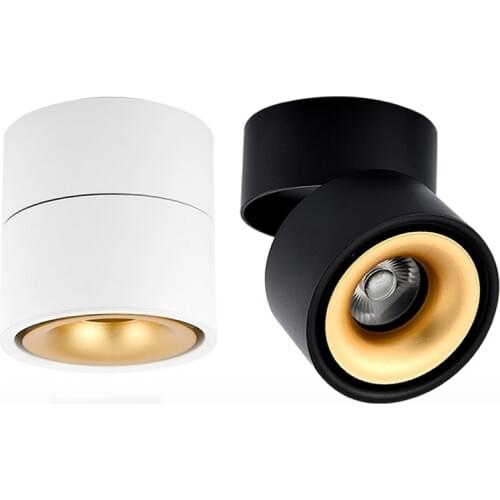 LukLoy Mini Dimmable Ceiling Lamps Foldable Ceiling Lights Living Room Rotatable Ceiling Spotlights LED Adjustable Spot Lights