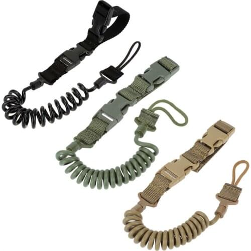 H908 Outdoor military fans multi-functional tactical lanyard / safety rope / anti-lost/spring wear elastic key ring/lanyard/EDC